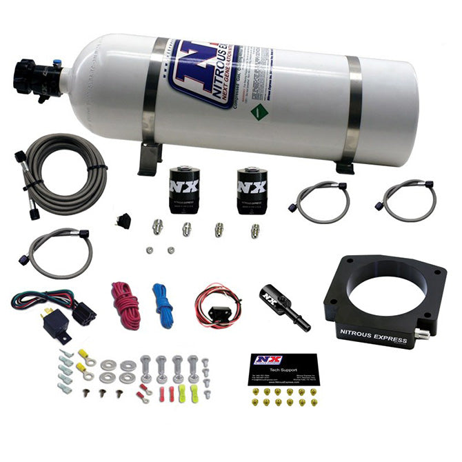 Nitrous Express NITROUS PLATE SYSTEM- GT350 5.2L - 15LB BOTTLE NX-20953-15