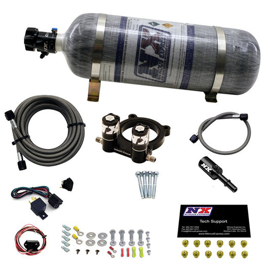 Nitrous Express FORD 4 CYL NITROUS PLATE SYSTEM-2.3L ECOBOOST W/ 12LB BOTTLE NX-20954-12