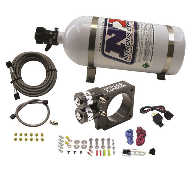 Nitrous Express 5.0L Ford Pushrod Style Engine Nitrous Plate System 10lb Bottle NX-20955-10