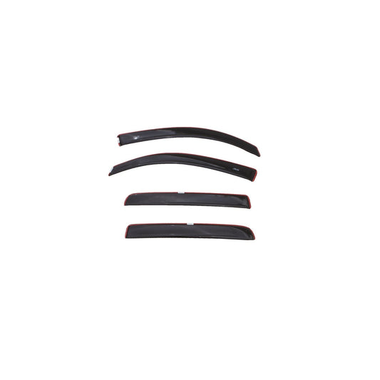 Auto Ventshade 994036-202 Color Match Low Profile Ventvisor Side Window Deflector 4-Piece Set For 2016-2018 Toyota Tacoma Double Cab Black In-Channel Mount