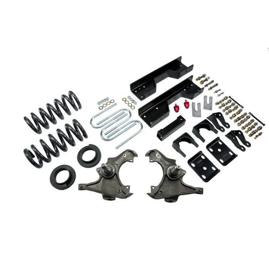 BELLTECH 727 LOWERING KITS Front And Rear Complete Kit W/O Shocks 1988- Chevrolet Silverado/Sierra C3500 (Ext Cab Dually) 4 in. or 5 in. F/8 in. R drop W/O Shocks