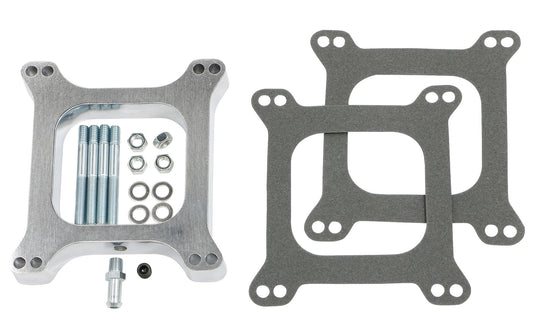Trans-Dapt Performance 1 In. Tall Holley/Afb 4Bbl Spacer With Pcv -Open- Cast Aluminum Carburetor Spacer 2103