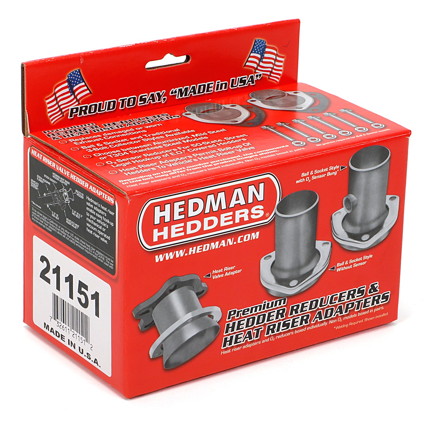Hedman Hedders 2 1/2 IN. MILD STEEL COLLECTOR BALL FLANGE KIT 21151