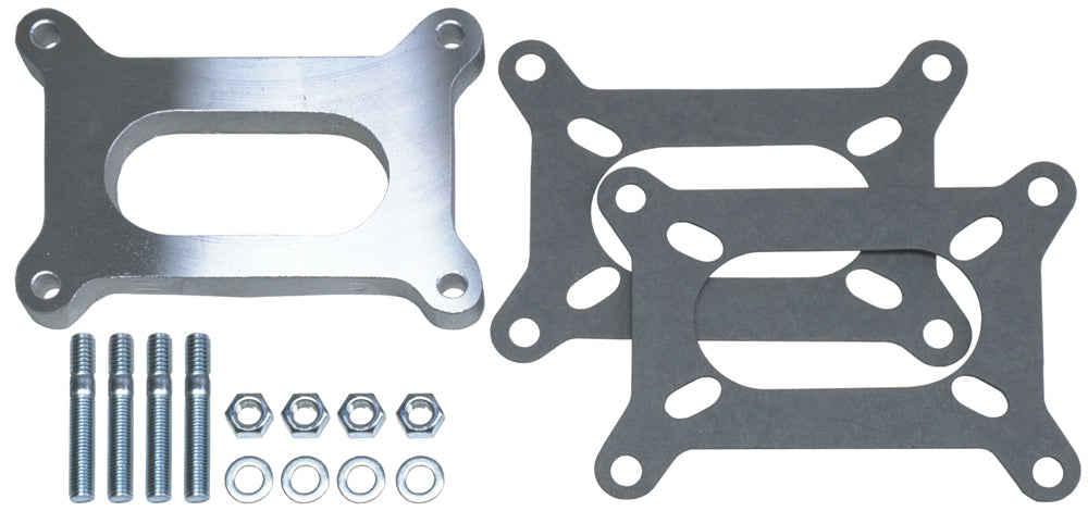 Trans-Dapt Performance 1/2 In. Tall Holley 2Bbl Spacer -Open- Cast Aluminum Carburetor Spacer 2134
