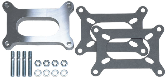 Trans-Dapt Performance 1/2 In. Tall Holley 2Bbl Spacer -Open- Cast Aluminum Carburetor Spacer 2134