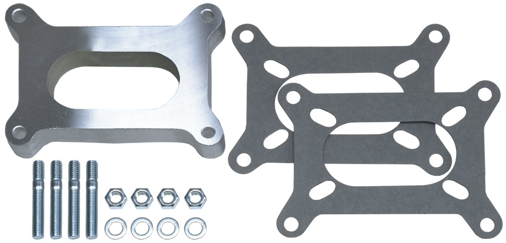 Trans-Dapt Performance 1 In. Tall Holley 2Bbl Spacer -Open- Cast Aluminum Carburetor Spacer 2135