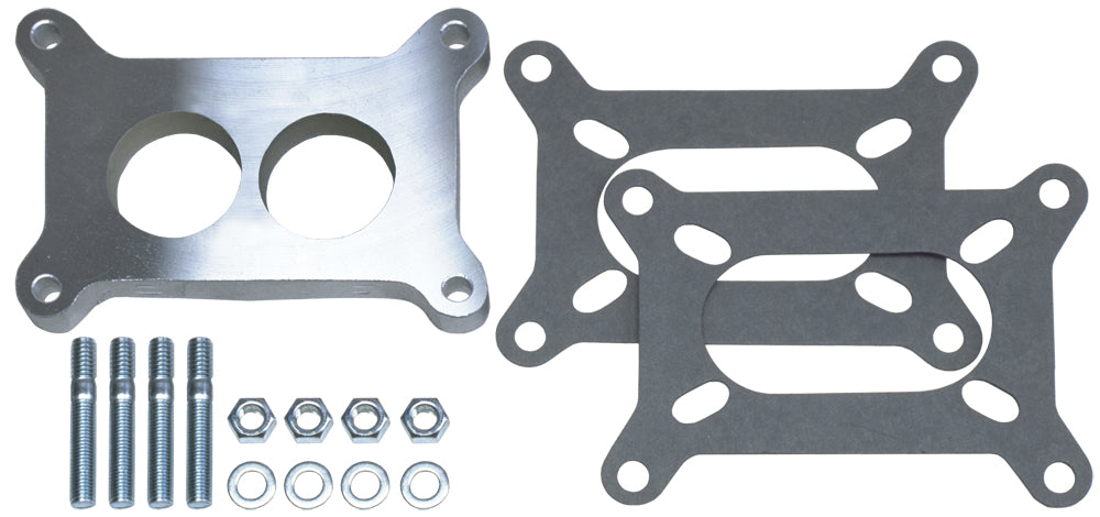 Trans-Dapt Performance 1/2 In. Tall Holley 2Bbl Spacer -Ported- Cast Aluminum Carburetor Spacer 2136