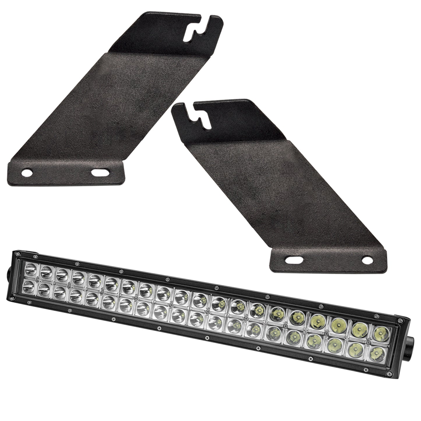 Oracle Lighting 2143-504 - ORACLE Jeep JK Hood Mounting Brackets SM + Light Combo