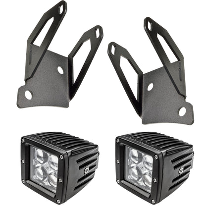 Oracle Lighting 2150-504 - ORACLE Jeep JK Single Mounting Pillar Brackets + Lights Combo