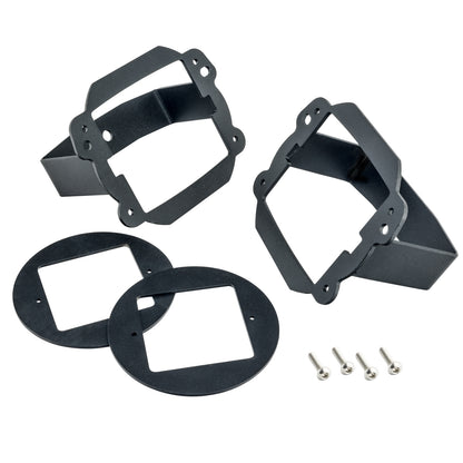 Oracle Lighting 2179-504 - ORACLE Jeep JK Fog Light to Cube Light Conversion Mount Brackets (Pair) w/ Bezel