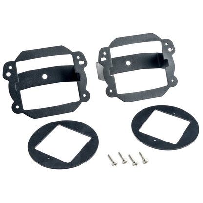 Oracle Lighting 2179-504 - ORACLE Jeep JK Fog Light to Cube Light Conversion Mount Brackets (Pair) w/ Bezel