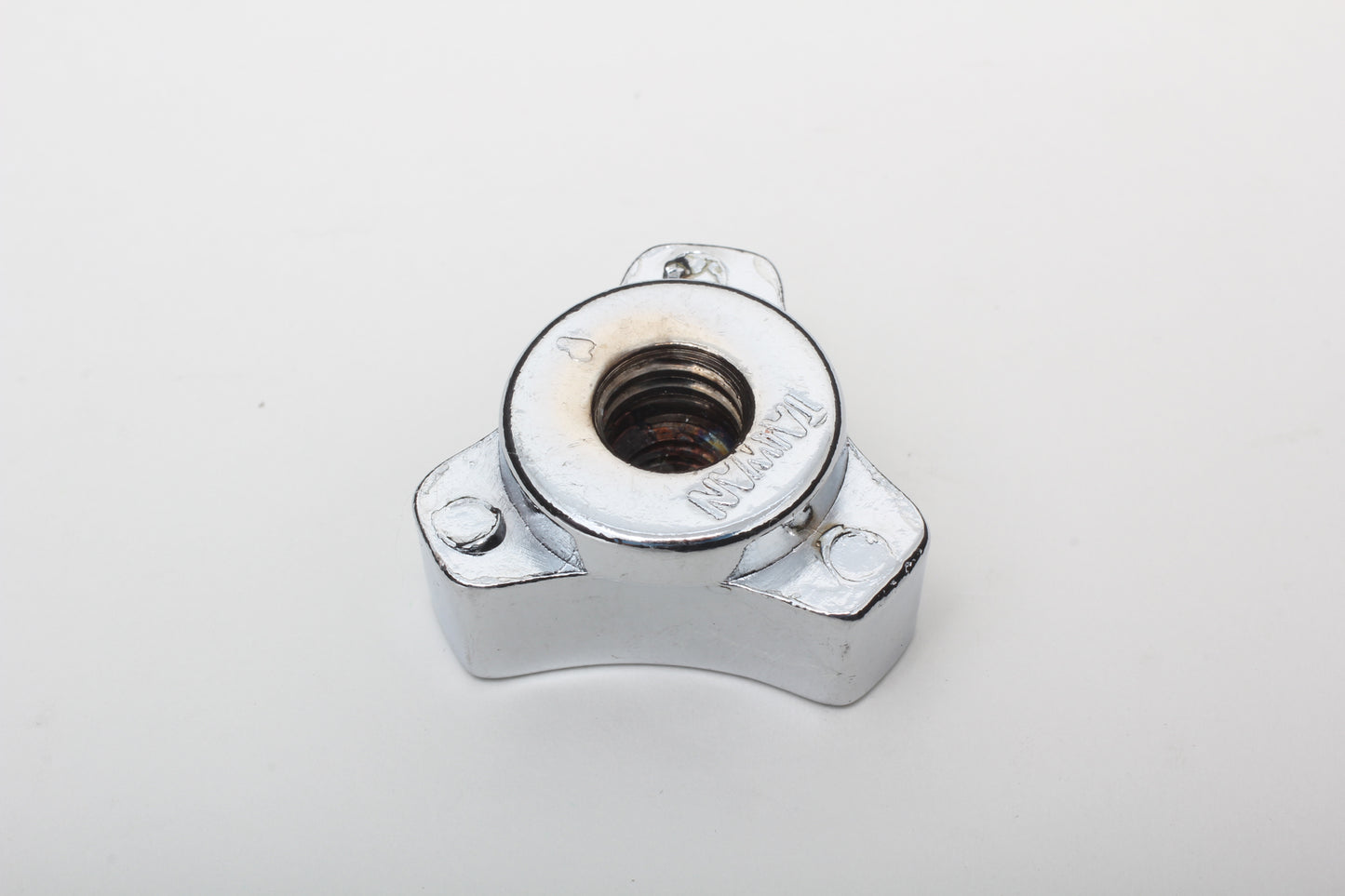 Trans-Dapt Performance Small Deluxe Air Cleaner Wing Nut; Fits 1/4 In.-20 And 5/16 In.-18 Studs- Black With Chrome 2185