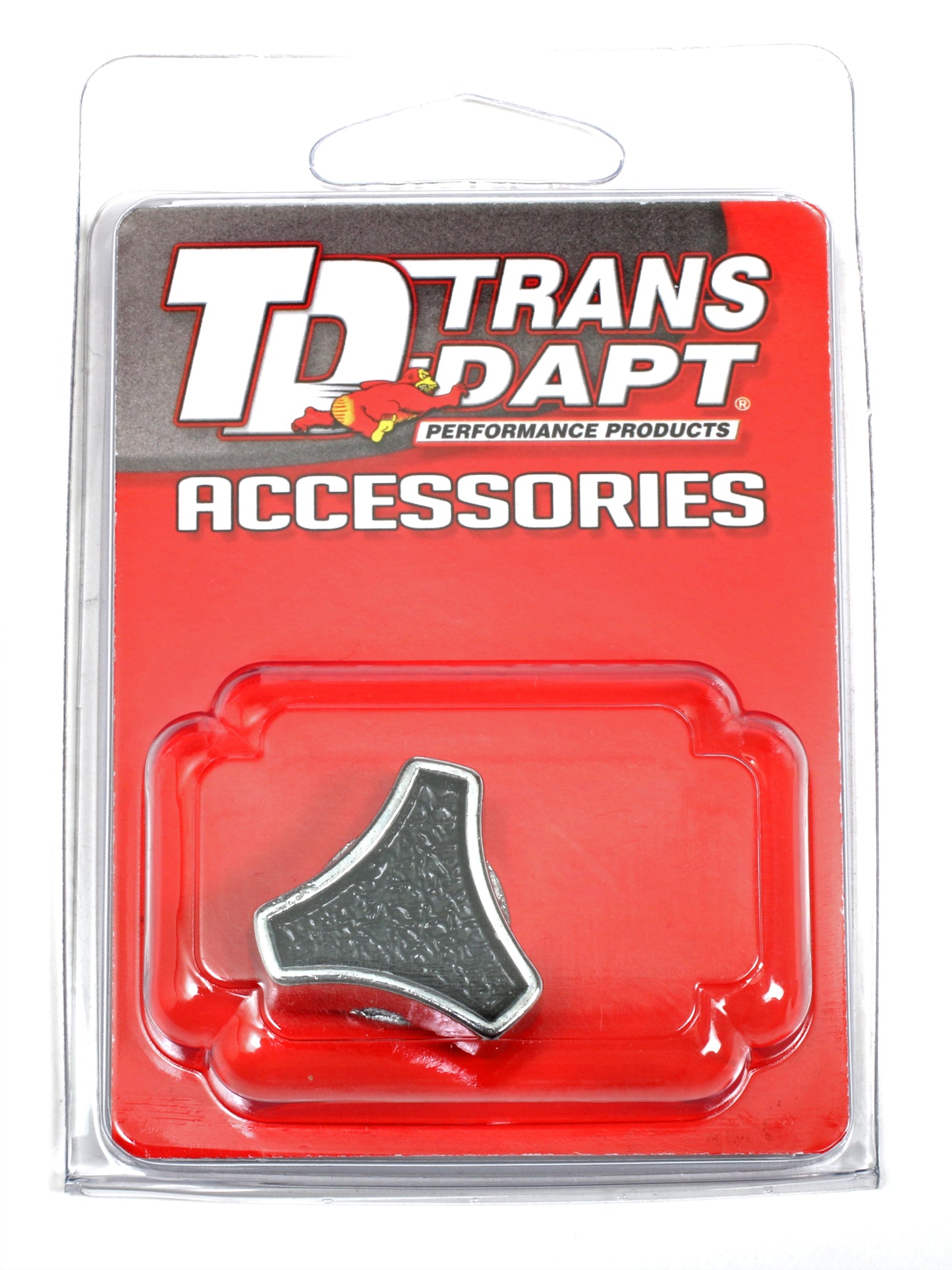 Trans-Dapt Performance Small Deluxe Air Cleaner Wing Nut; Fits 1/4 In.-20 And 5/16 In.-18 Studs- Black With Chrome 2185