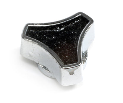 Trans-Dapt Performance Small Deluxe Air Cleaner Wing Nut; Fits 1/4 In.-20 And 5/16 In.-18 Studs- Black With Chrome 2185