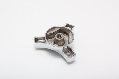 Trans-Dapt Performance Large Deluxe Air Cleaner Wing Nut; Fits 1/4 In.-20 And 5/16 In.-18 Studs - Black With Chrome 2186