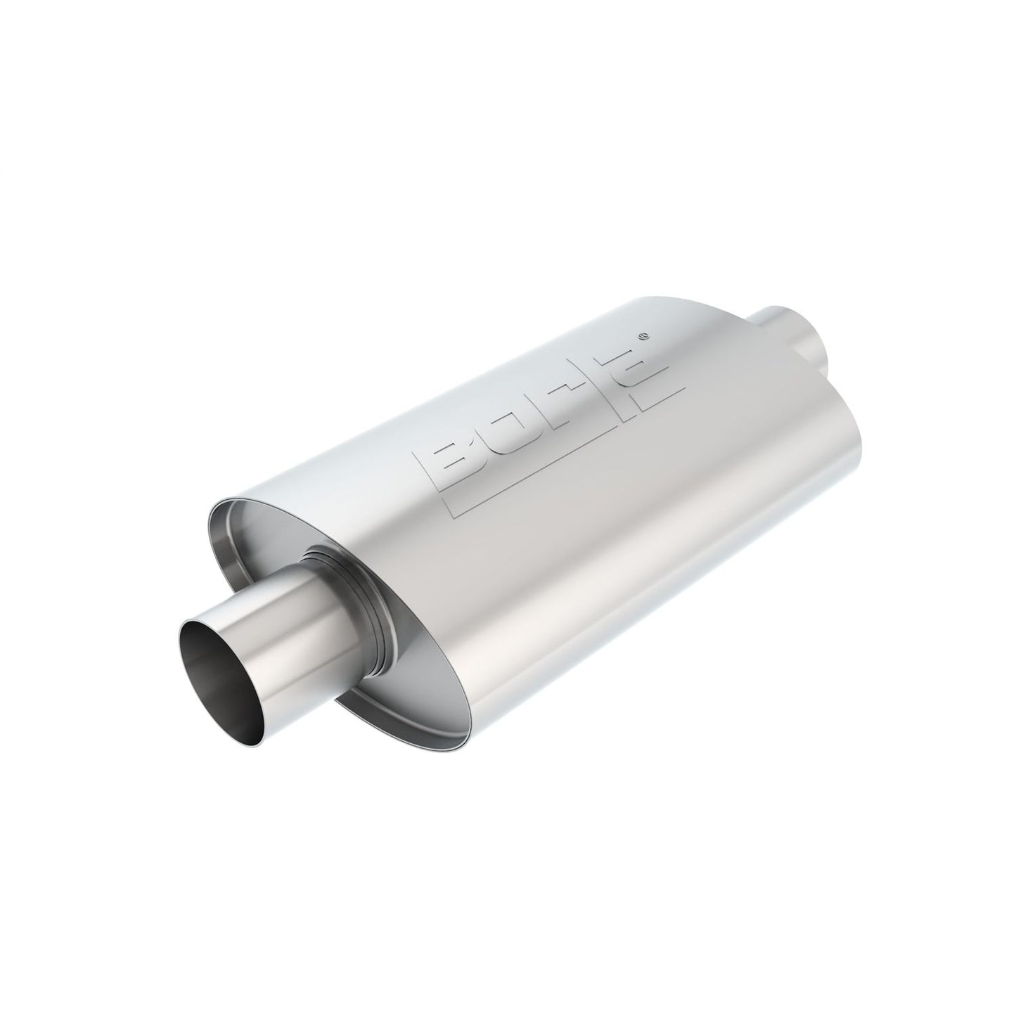 Borla XR-1 Sportsman Racing Muffler 2.5in Center Inlet/ 2.5in Center Outlet 4.5in x 7.88in Oval 12in Long Body 40941