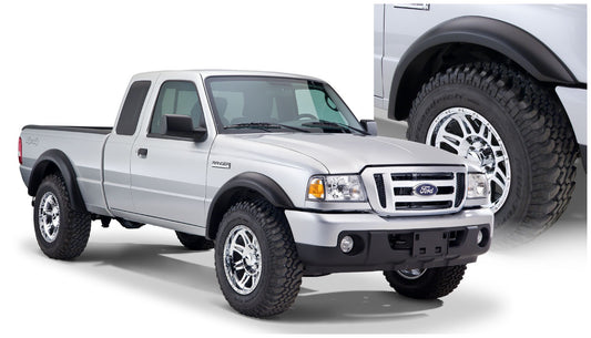 Bushwacker 21910-01 Black Extend-A-Fender Style Smooth Finish 4-Piece Fender Flare Set For 1993-2011 Ford Ranger