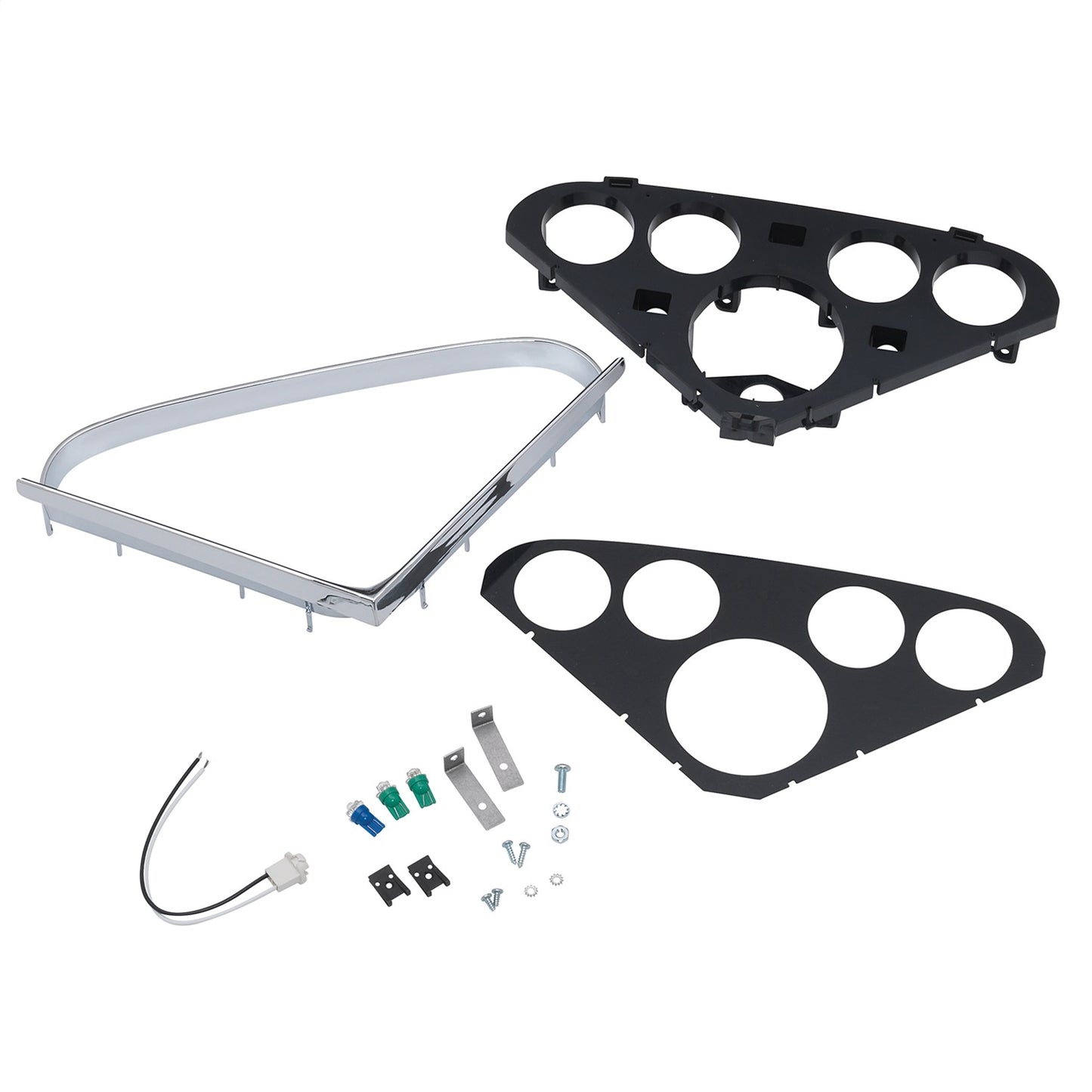 AutoMeter DIRECT FIT DASH PANEL (3-3/8 in. 2-1/16 in. X4) CHEVY TRUCK 55-59 2208