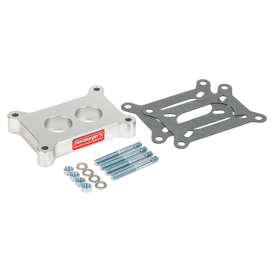 HAMBURGER'S PERFORMANCE PRODUCTS HAMBURGER BILLET 1 IN. HOLLEY 2V 1.5 IN. PORTED SPACER MOD-4 RACING 3131