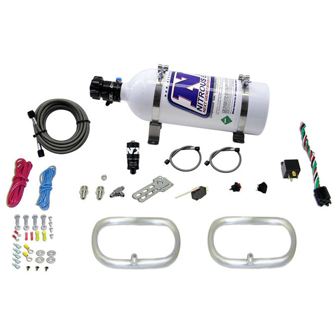 Nitrous Express DUAL NTERCOOLER RING SYSTEM (2 - 6 X 6 RINGS) WITH 5LB BOTTLE NX-22200-05