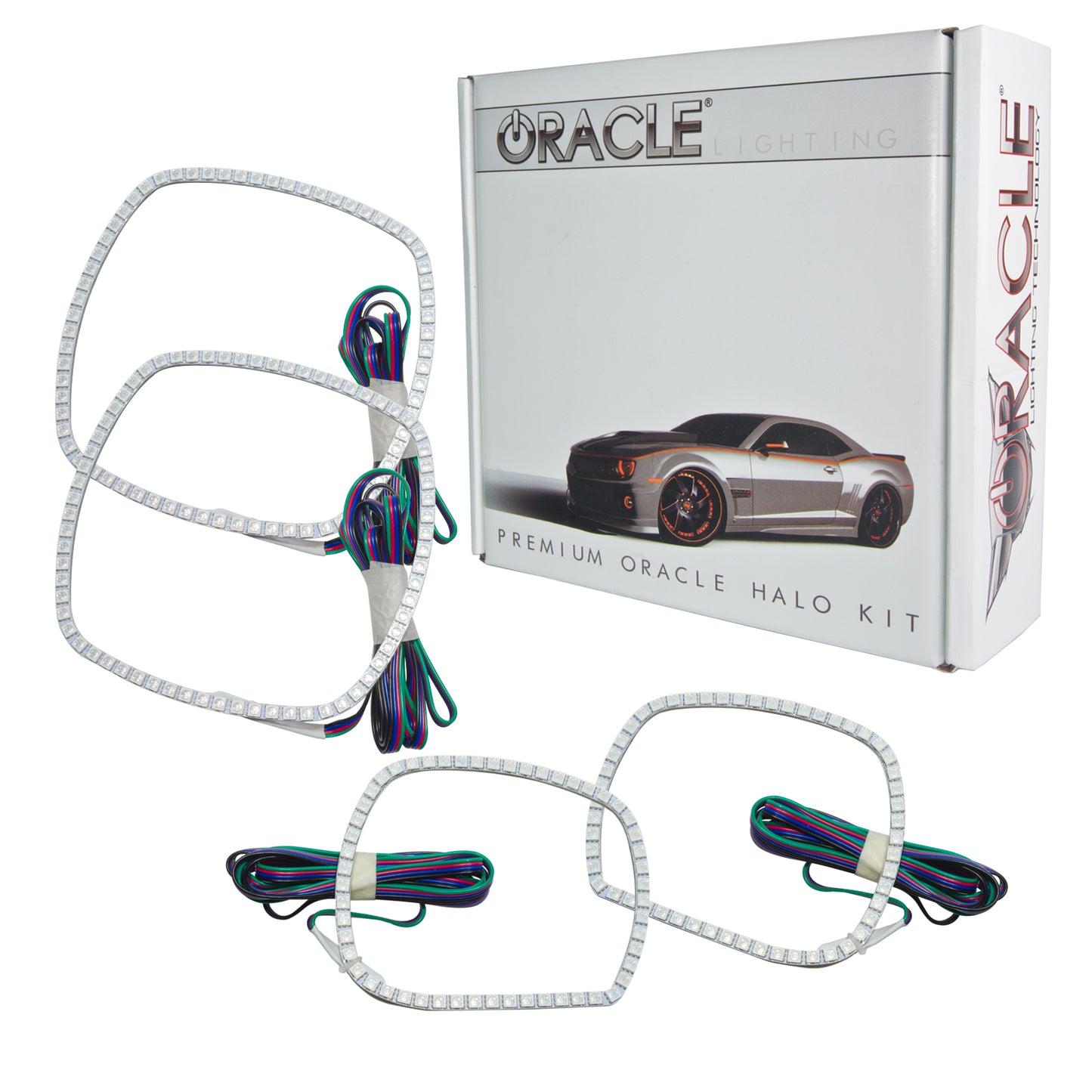 Oracle Lighting 2234-504 - Dodge Charger 2011-2014 ORACLE ColorSHIFT Halo Kit