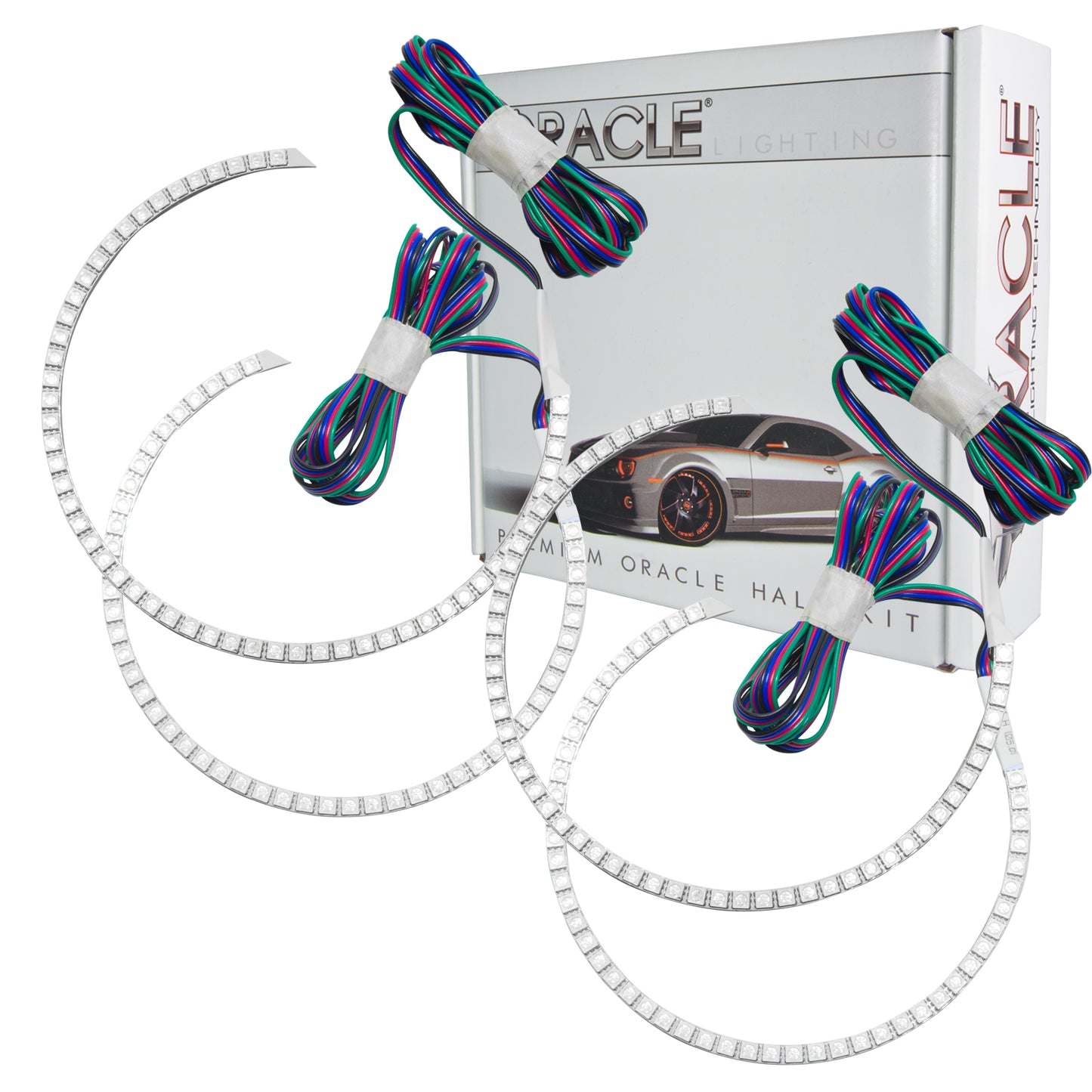 Oracle Lighting 2258-504 - Ford F250/350 2011-2016 ORACLE ColorSHIFT Halo Kit (Round Ring Design)