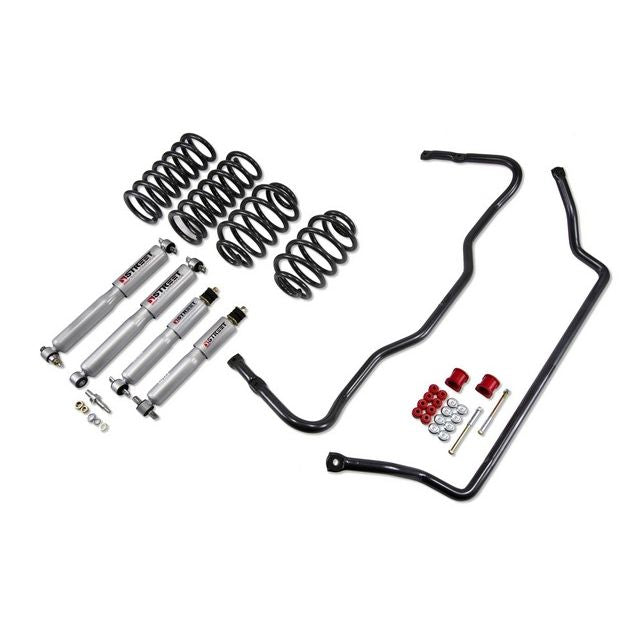BELLTECH 1728 MUSCLE CAR PERF KIT Complete Kit Inc Front and Rear Springs Street Performance Shocks & Sway bars 1992-1996 Chevrolet Impala SS 92-96 Caprice/Roadmaster (B-Body) 1.5 in. F/1.5 in. R drop
