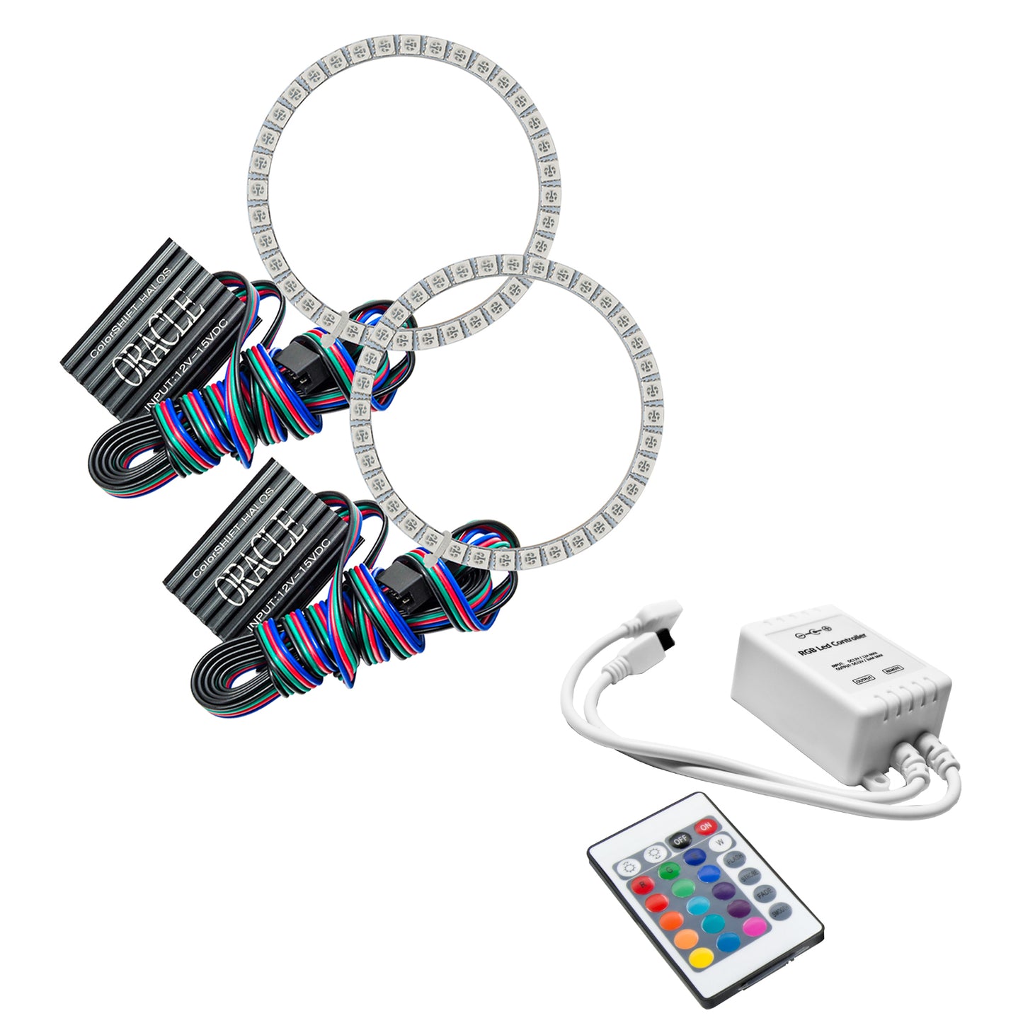 Oracle Lighting 2266-504 - Ford Mustang 2015-2018 ORACLE ColorSHIFT Halo Kit