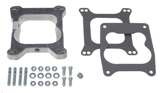 Trans-Dapt Performance 3/4 In. Tall Holley 4Bbl To Quadrajet Manifold With Pcv Carburetor Adapter-Cast Aluminum 2266