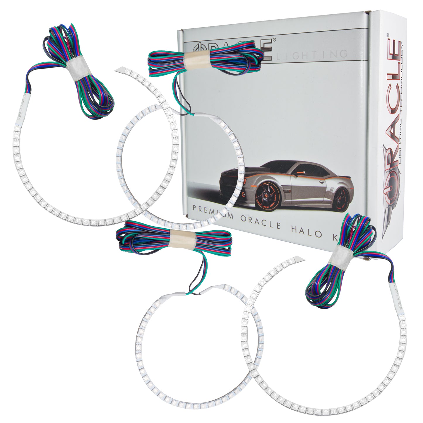 Oracle Lighting 2268-334 - Dodge Challenger 2015-2018 ORACLE ColorSHIFT Halo Kit