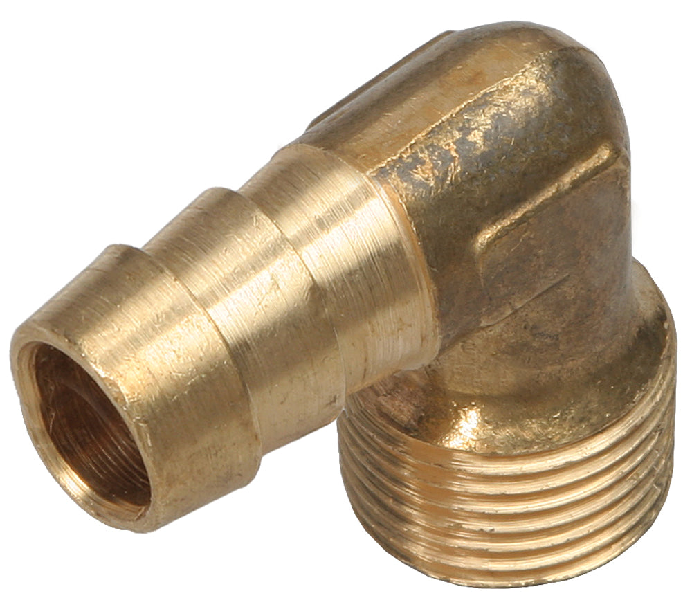 Trans-Dapt Performance 90 Degree Fuel Hose Fitting; 3/8 In. Npt To 1/2 In. I.D.- Brass 2273