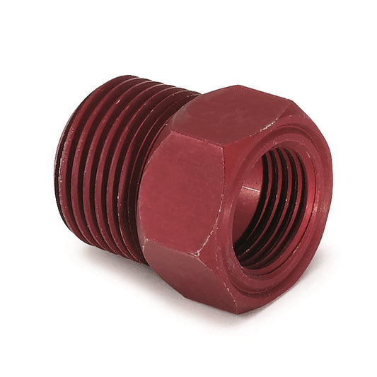 AutoMeter FITTING ADAPTER 1/2-1/16 in. NPT MALE ALUMINUM RED FOR MECH. TEMP. GAUGE 2273