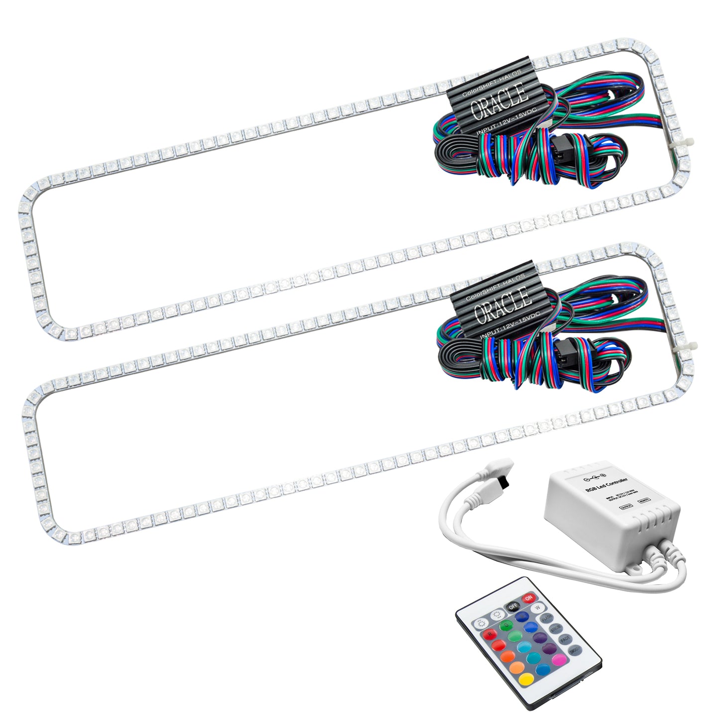 Oracle Lighting 2275-504 - GMC Sierra 1988-1998 ORACLE ColorSHIFT Halo Kit