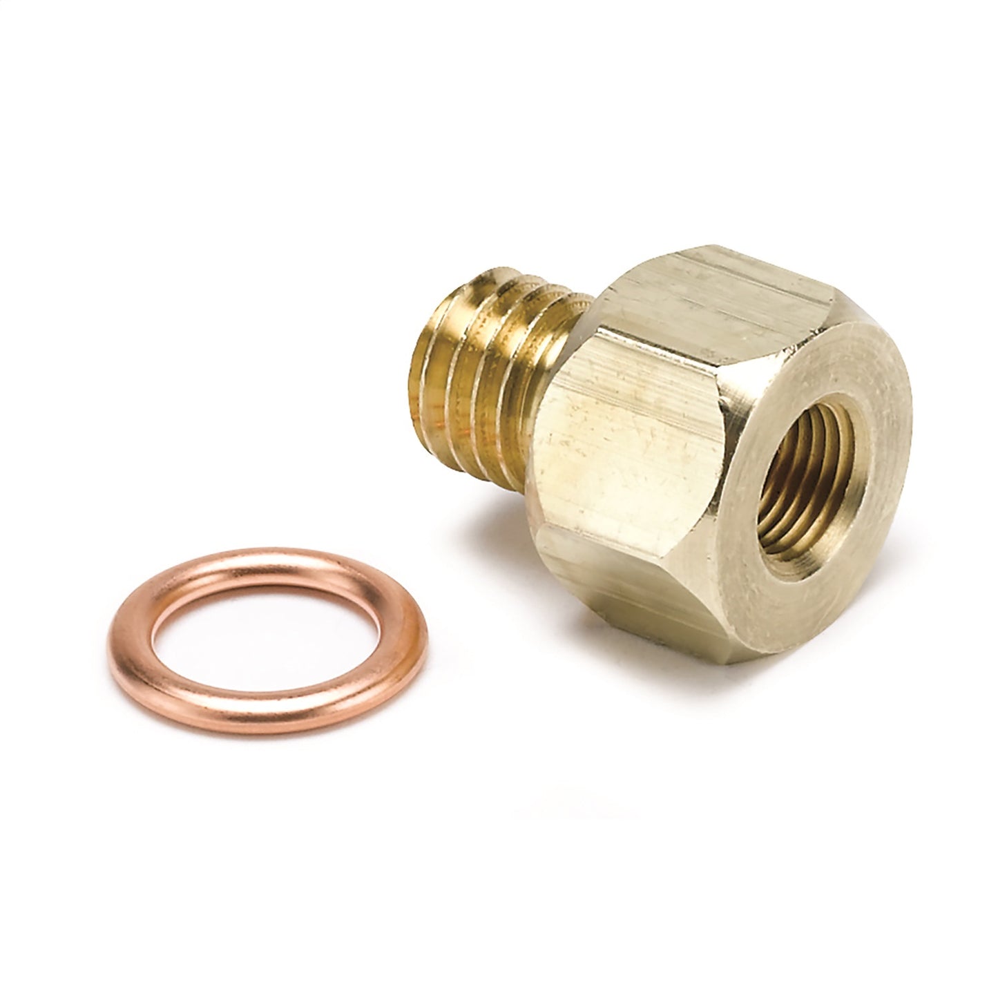 AutoMeter FITTING ADAPTER METRIC M12X1.75 MALE TO 1/8 in. NPTF FEMALE BRASS 2278
