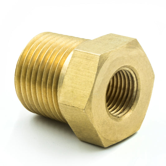 AutoMeter FITTING ADAPTER 3/8 in. NPT MALE 1/8 in. NPT FEMALE BRASS 2284