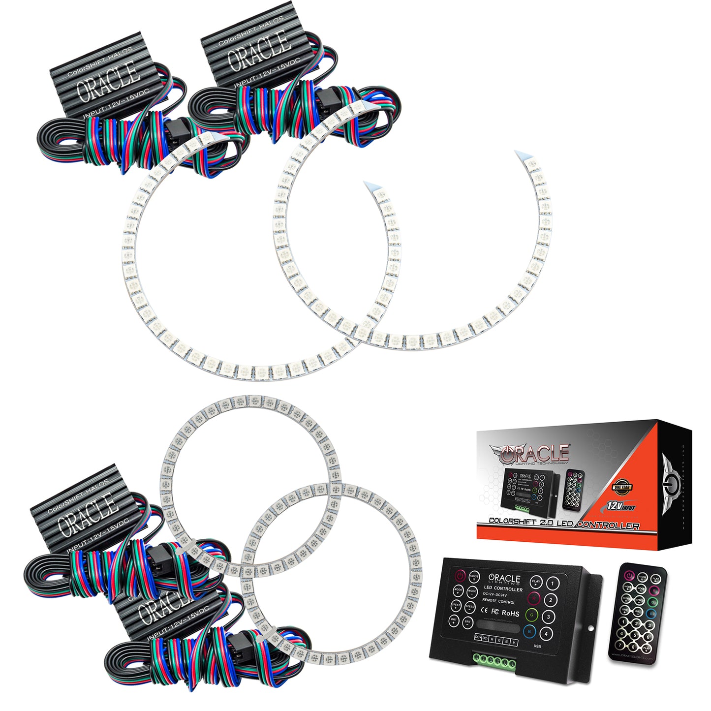 Oracle Lighting 2291-333 - Mercedes Benz C-Class 2008-2011 ColorSHIFT Halo Kit