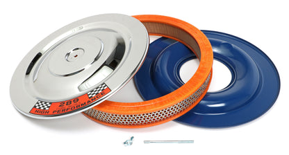 Trans-Dapt Performance Ford Mustang 14 In. X 2 In. Air Cleaner Set; Factory Style 289 Ci Sticker 2299