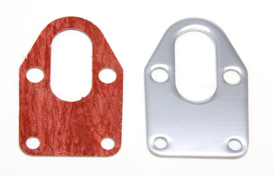 Trans-Dapt Performance Fuel Pump Mounting Plate And Gasket; Sb Chevy 283-400- Chrome 2310