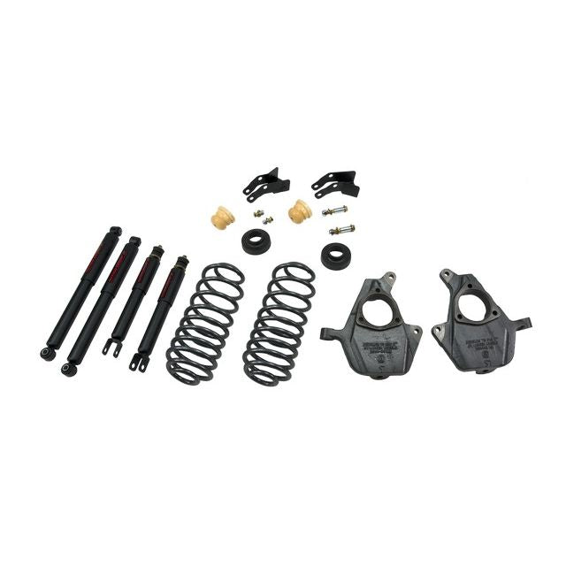 BELLTECH 759ND LOWERING KITS Front And Rear Complete Kit W/ Nitro Drop 2 Shocks 2000-2006 Chevrolet Tahoe/Suburban/Avalanche/Yukon (2WD/4WD) 2 in. F/3 in. or 4 in. R drop W/ Nitro Drop II Shocks