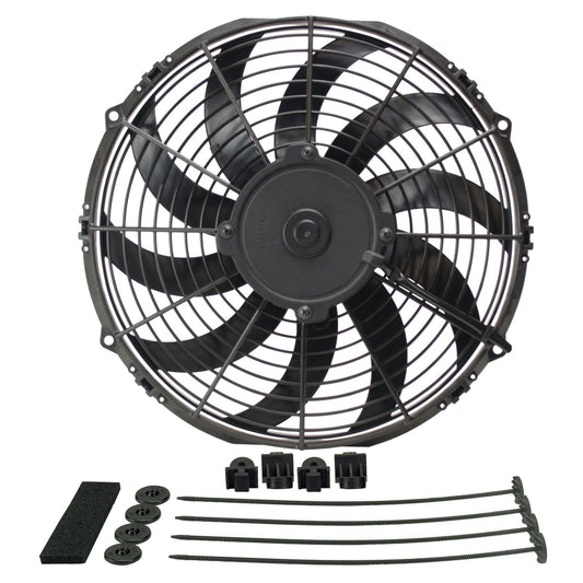 Derale 12" High Output Curved Blade Electric Puller Fan 16112