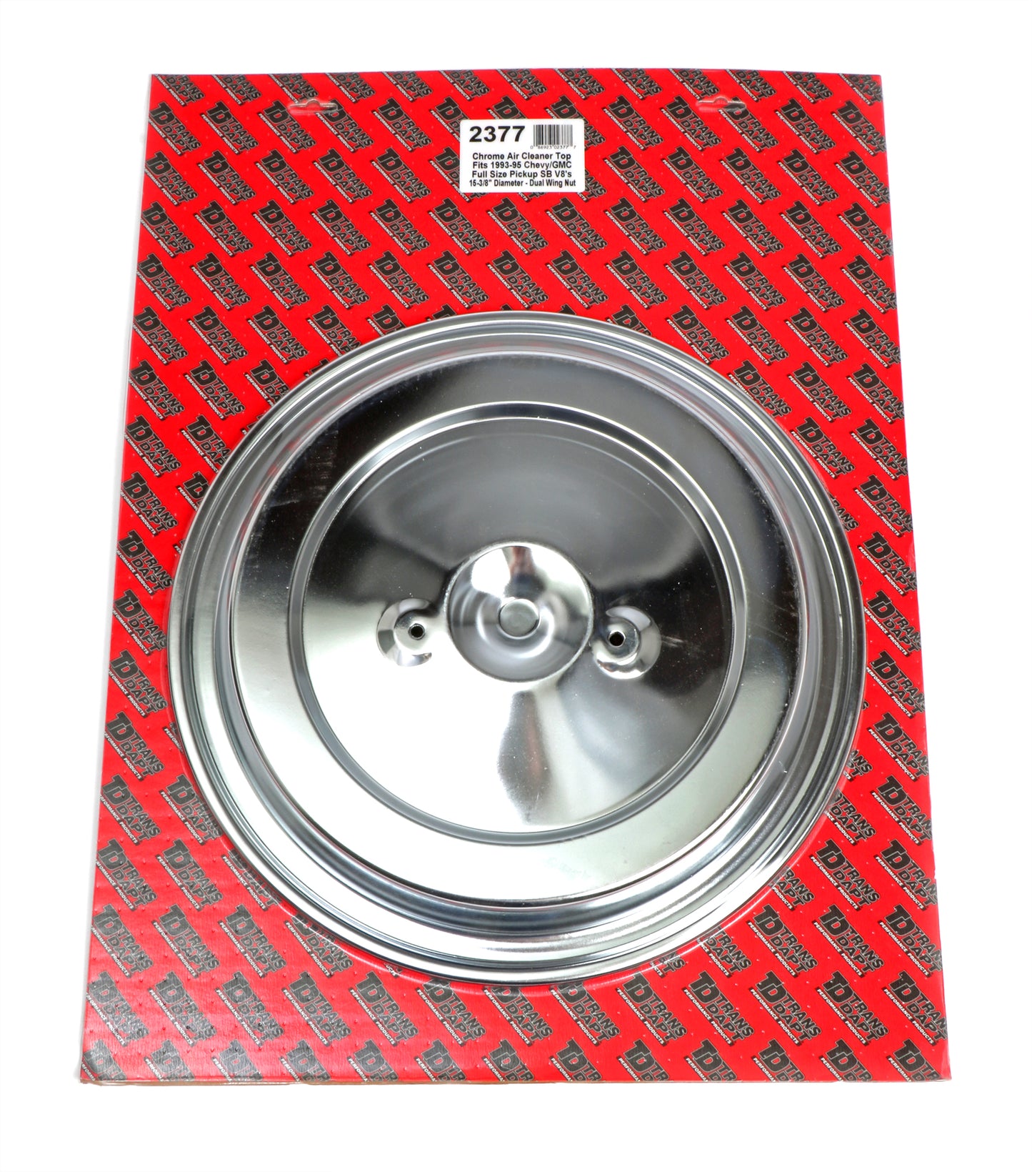 Trans-Dapt Performance O.E.M. Style Air Cleaner Top Chrome- 1993-95 Sb Chevy/Gmc Full-Size Pick-Ups (Dual Wing Nut) 2377