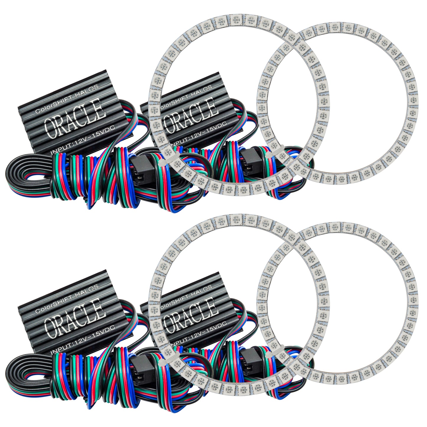 Oracle Lighting 2380-334 - Nissan 370 Z 2009-2017 ORACLE ColorSHIFT Dual Halo Kit
