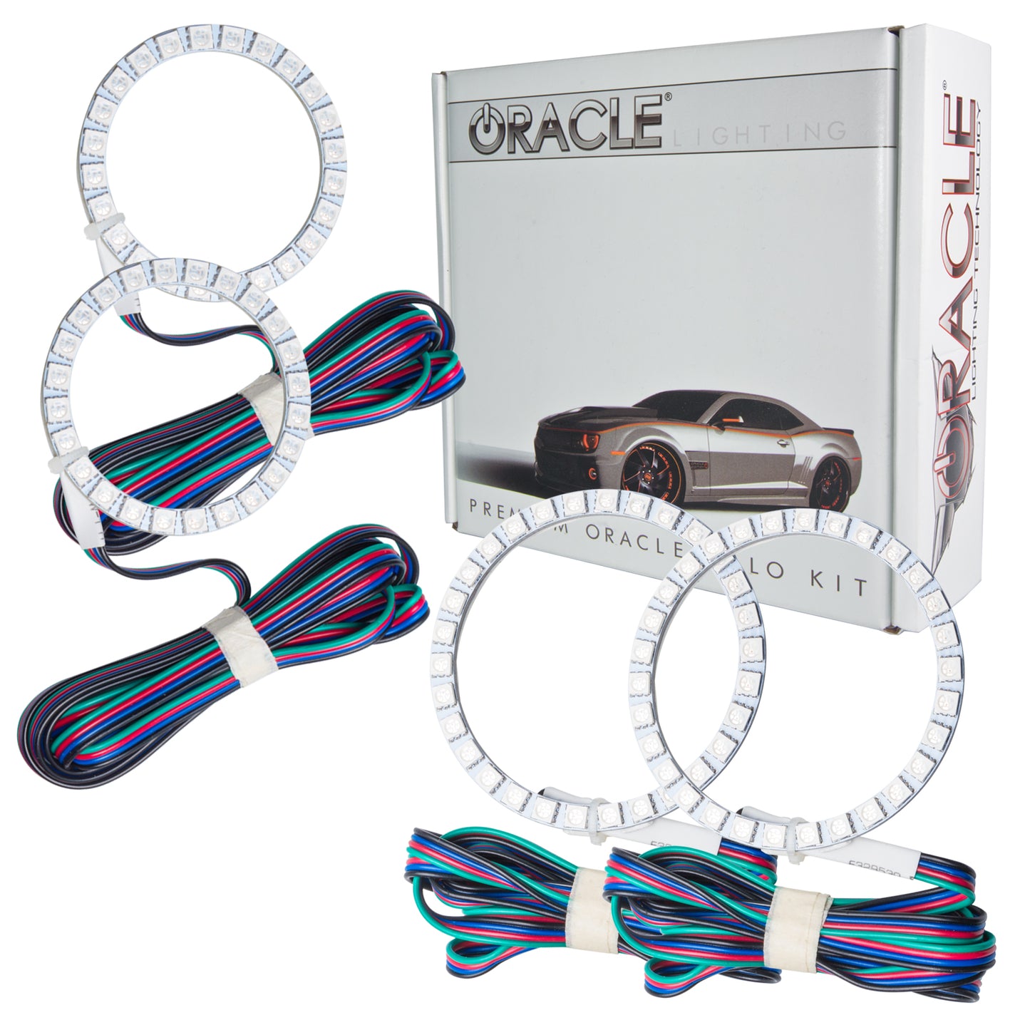 Oracle Lighting 2380-504 - Nissan 370 Z 2009-2017 ORACLE ColorSHIFT Dual Halo Kit