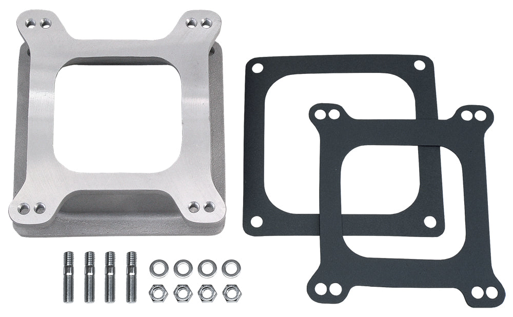 Trans-Dapt Performance 2-1/8 In. Tall 4Bbl Holley/Afb To Holley Dominator 4500 Manifold Carburetor Adapter -Cast Aluminum 2381
