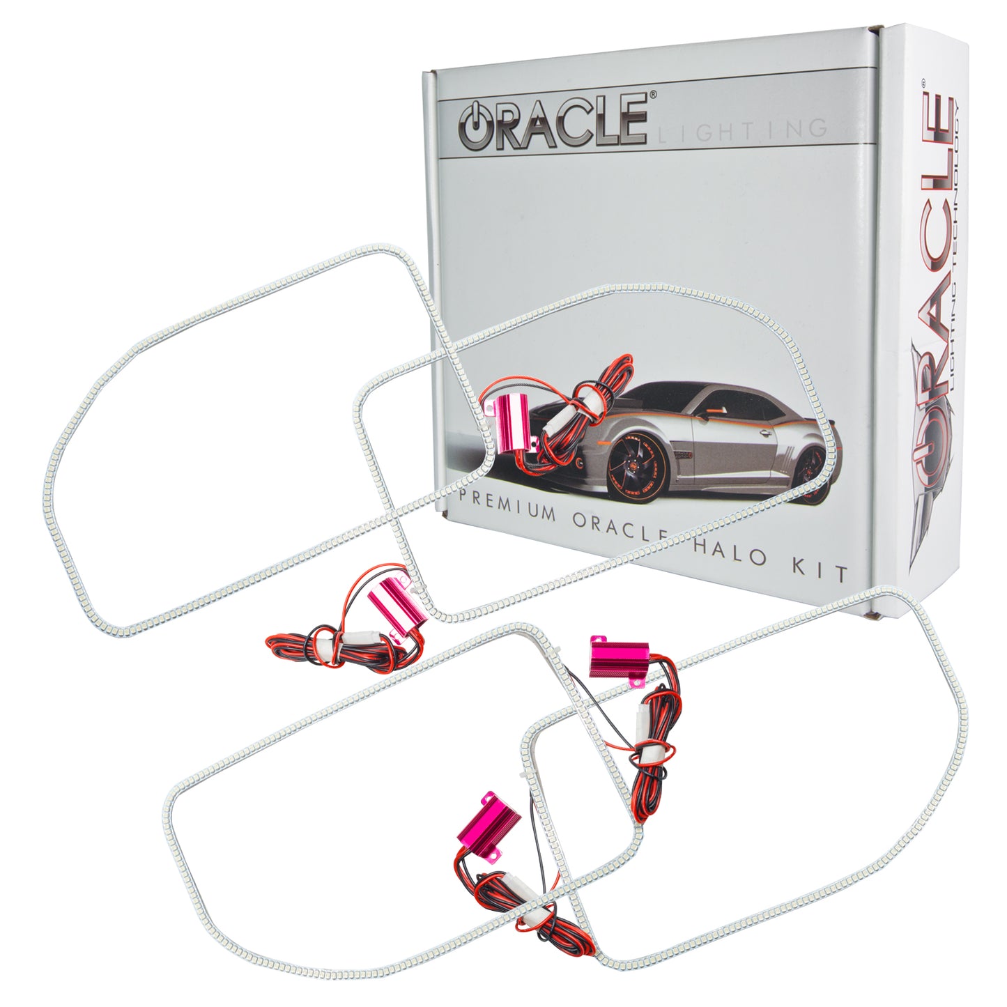 Oracle Lighting 2383-001 - Ford F250/350 2011-2016 ORACLE LED Halo Kit (Square Ring Design)