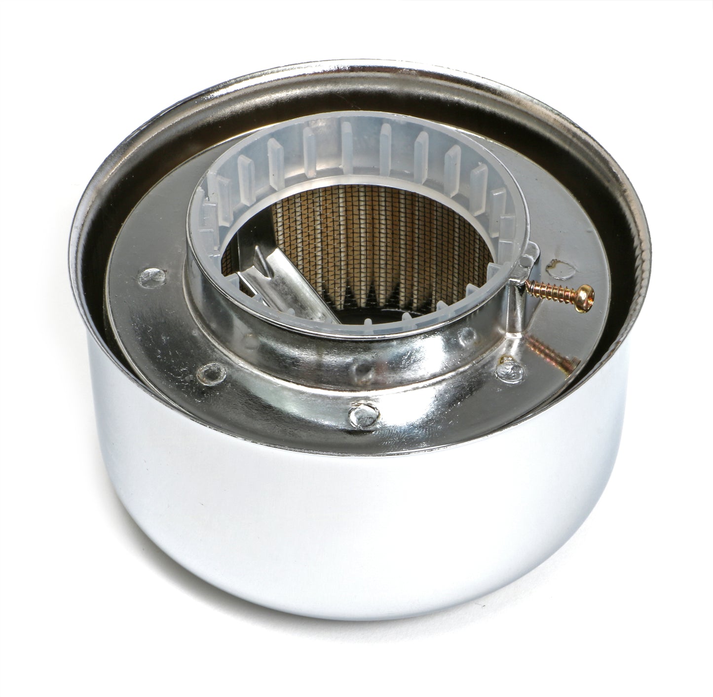 Trans-Dapt Performance 3 Duece Style Air Cleaner; 4-5/8 In. Diameter; 2-1/16 In. Or 2-5/8 In. Neck- Chrome 2399