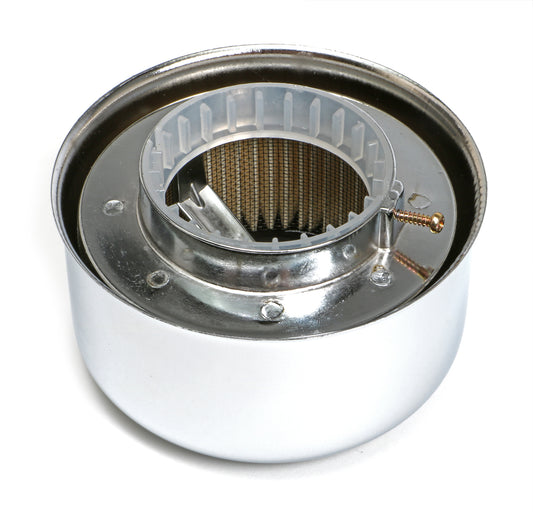 Trans-Dapt Performance 3 Duece Style Air Cleaner; 4-5/8 In. Diameter; 2-1/16 In. Or 2-5/8 In. Neck- Chrome 2399