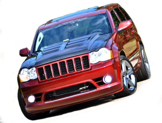 Jeep Grand Cherokee Venom Hood 2005-2010 Carbon Fiber Outer Piece With Carbon Fiber Inner Piece