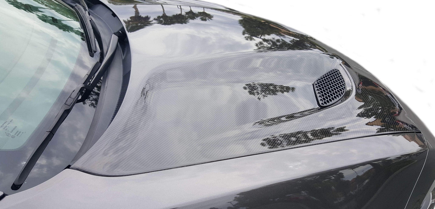 Blackops 240.0981-JTGJ Hellcat Hood Dodge Charger 2015-2022 Carbon Fiber Outer Piece With Fiberglass Inner Piece