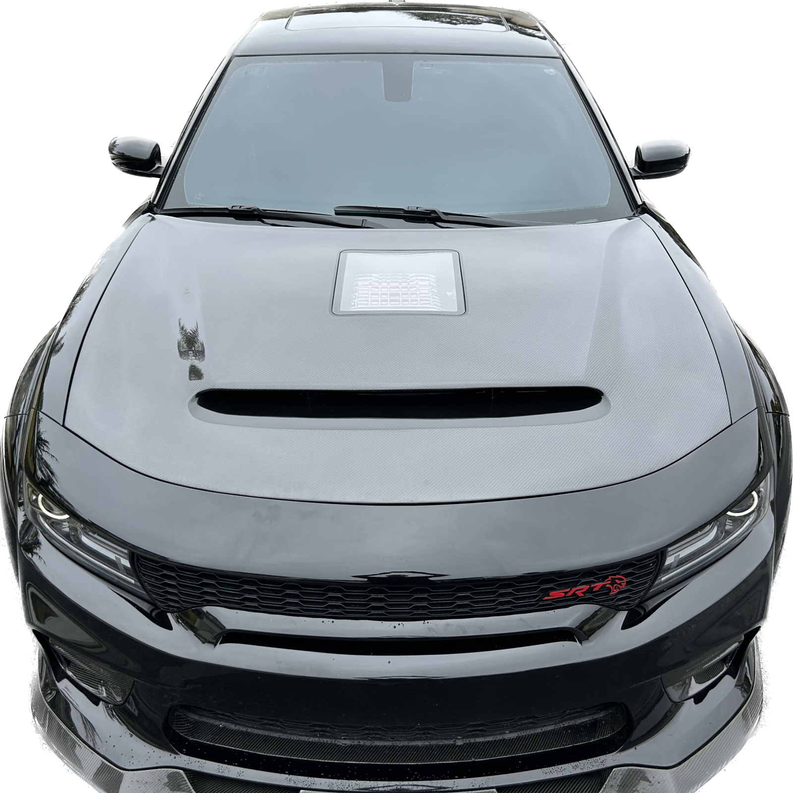 Dodge Charger Demon Hood 2015-2022 Carbon Fiber Outer Piece With Fiberglass Inner Piece